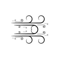Wind vector icon design illustration template