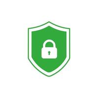 Secure protection abstract icon. shield lock Icon vector