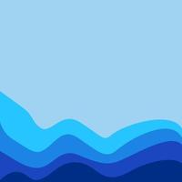 Blue wave abstract background vector