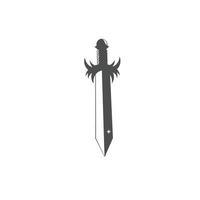 Sword weapon vector logo template illustration design