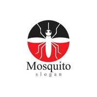 Mosquito insect animal logo vector illustration template