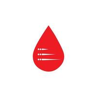 Human Blood logo template vector icon illustration design