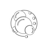 Bubble  icon vector