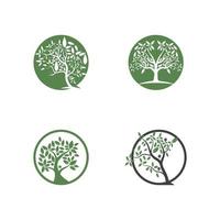 Tree Vector ,hand drawn,  illustration of  Olive tree vector design template