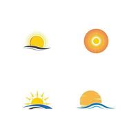 Sun Vector illustration Icon Logo Template design