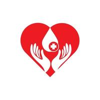 diseño de ilustración de icono de vector de plantilla de logotipo de sangre humana
