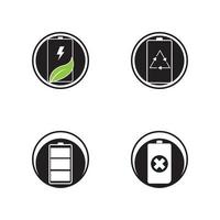 Battery icon design template vector illustration