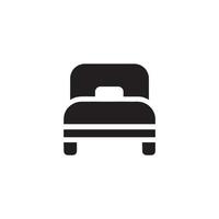 Bed icon, Furniture Vector illustration, flat design.