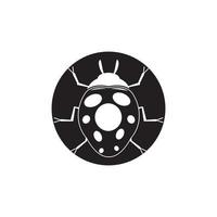 bug vector illustration icon design template