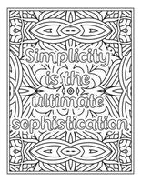 Motivational Quotes Coloring Book Pages vector