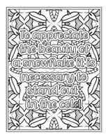 Winter Quotes coloring book
