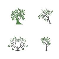 Tree Vector ,hand drawn,  illustration of  Olive tree vector design template