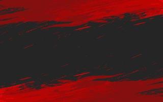 Abstract grunge texture black red color vector