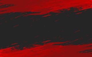 Abstract grunge texture black red color vector