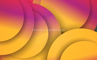 Abstract pink yellow overlap layer background vector