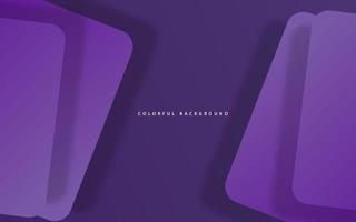 Abstract geometric square purple color background vector