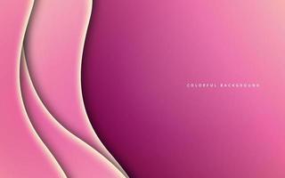 Abstract wave shape pink color background vector