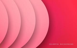 Abstract pink circle overlap layer background vector