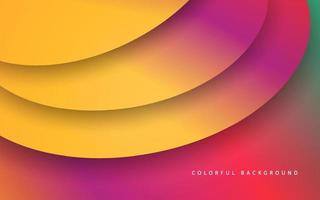 Abstract pink yellow overlap layer background vector