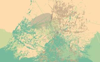 Abstract grunge texture green cream background vector