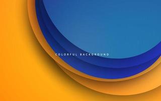 Abstract geomterict blue and yellow background vector