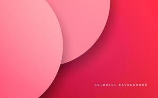 Abstract pink circle overlap layer background vector