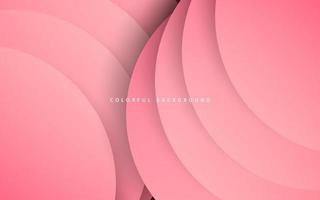 Abstract pink circle overlap layer background vector