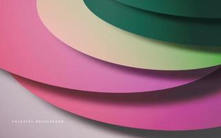 Abstract papercut multicolor background vector