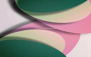 Abstract papercut multicolor background vector