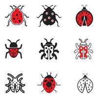 bug vector illustration icon design template