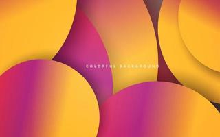 Abstract pink yellow overlap layer background vector