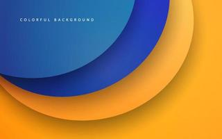 Abstract geomterict blue and yellow background vector