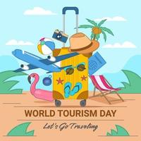 World Tourism Day Concept vector