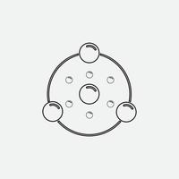 Bubble  icon vector