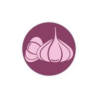 Garlic vector icon illustration design template