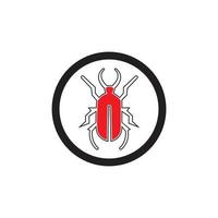 bug vector illustration icon design template