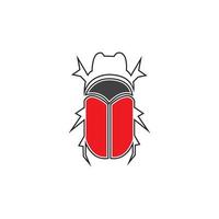 bug vector illustration icon design template