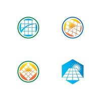 Solar Energy vector icon illustration design template