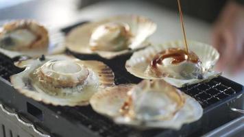 Image of grilled scallops video