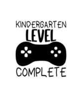 Kindergarten level back to school vector design