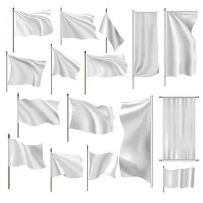 Flags and banners set
