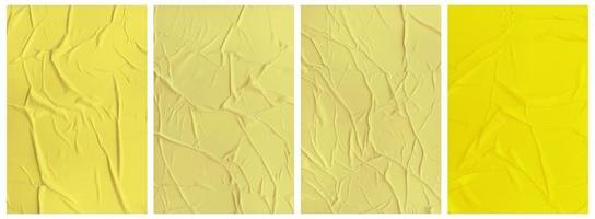 Set of wrinkled paper templates. wet blank paper for poster and text. Crumpled paper texture backgrounds for various purposes photo
