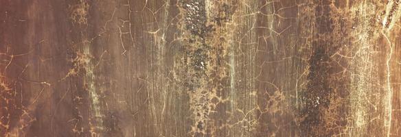 Old rusty wall, grungy background or texture. rusty texture, background, pattern, design, long banner. distressed surface background texture photo