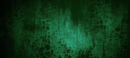 Dark green wall halloween background concept. Scary background. Horror concrete cement texture for background. photo