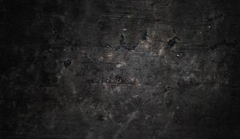 Dark and black wall halloween background concept. Black concrete dusty for background. Horror cement texture photo