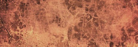 Old rusty wall, grungy background or texture. rusty texture, background, pattern, design, long banner. distressed surface background texture photo