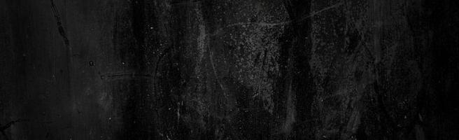 Black wall scary or dark gray rough grainy stone texture background. Black concrete for background. photo