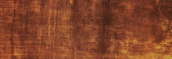 Old rusty wall, grungy background or texture. rusty texture, background, pattern, design, long banner. distressed surface background texture photo