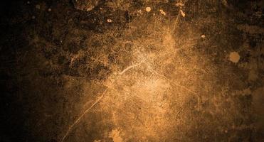 Dark yellow concrete scary for background. Yellow wall halloween background concept. Horror cement texture photo