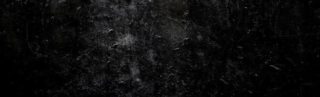 Black wall scary or dark gray rough grainy stone texture background. Black concrete for background. photo